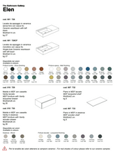 NIC Design Elen bathroom vanity sink 90x50x85cm